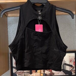 SHEIN Black Crop Top